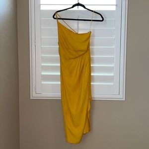 ASOS Yellow Asymmetrical Dress